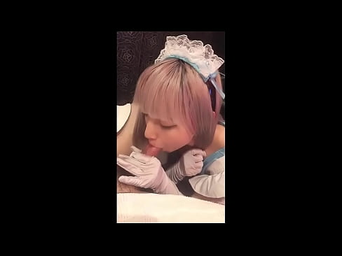 ❤️ Японы шүтээн [маюка], Францын үйлчлэгчийн хувцас, 1-р хэсэг, лосьоноор дарж, хөхрөх ❤️ Шууд гэдсээр порно манайд ❌