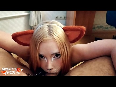 ❤️ Kitsune залгих дик, булэг нь түүний аманд ❤️ Шууд гэдсээр порно манайд ❌